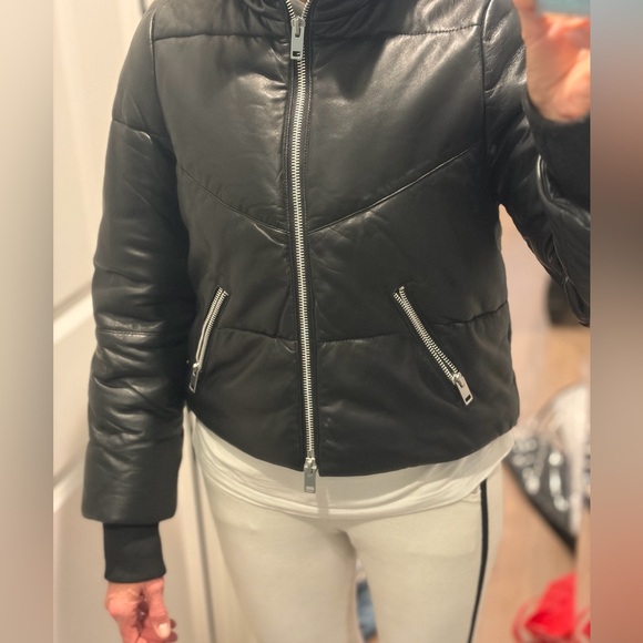 Walter Baker Black Puffer Jacket - Picture 8 of 8